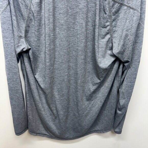 Tentree Mens Grey Long Sleeve Quarter-Zip Pullover Recycled Polyester & Tencel B - Picture 8 of 10